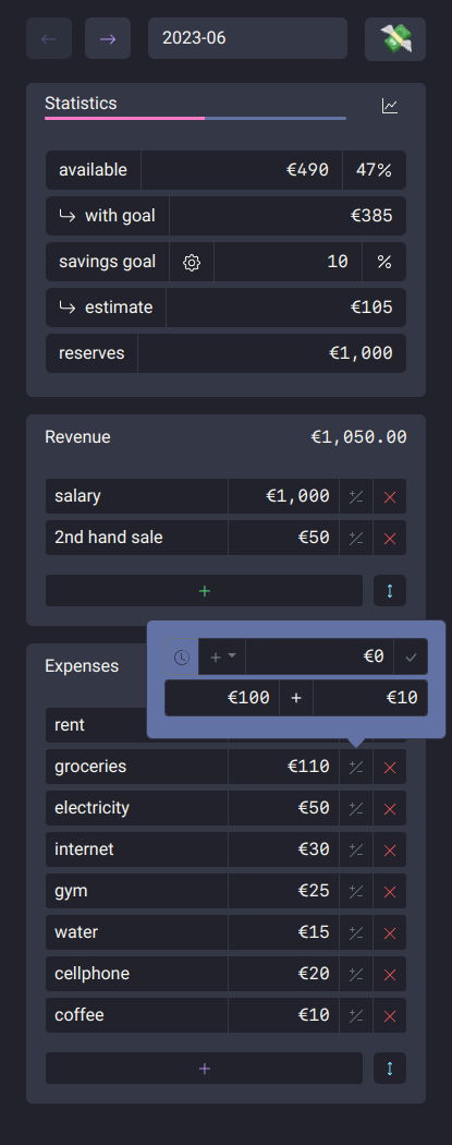 Tooltip guitos history screenshot