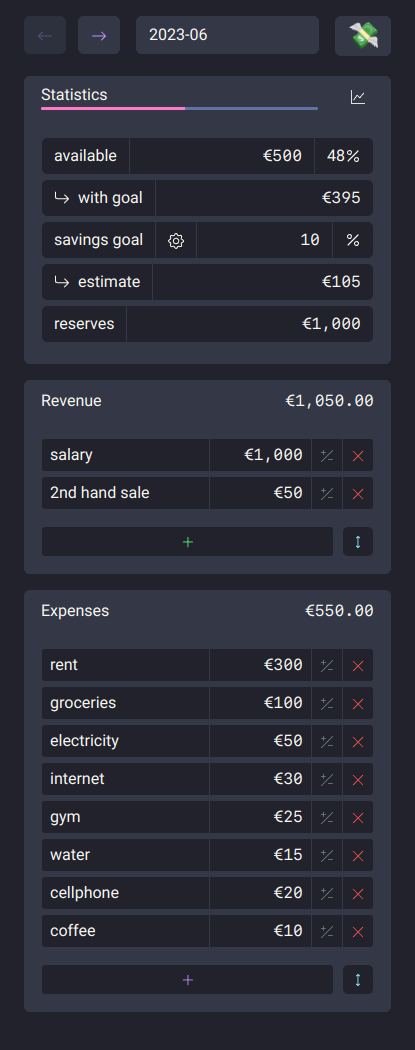 Vertical guitos vertical layout screenshot