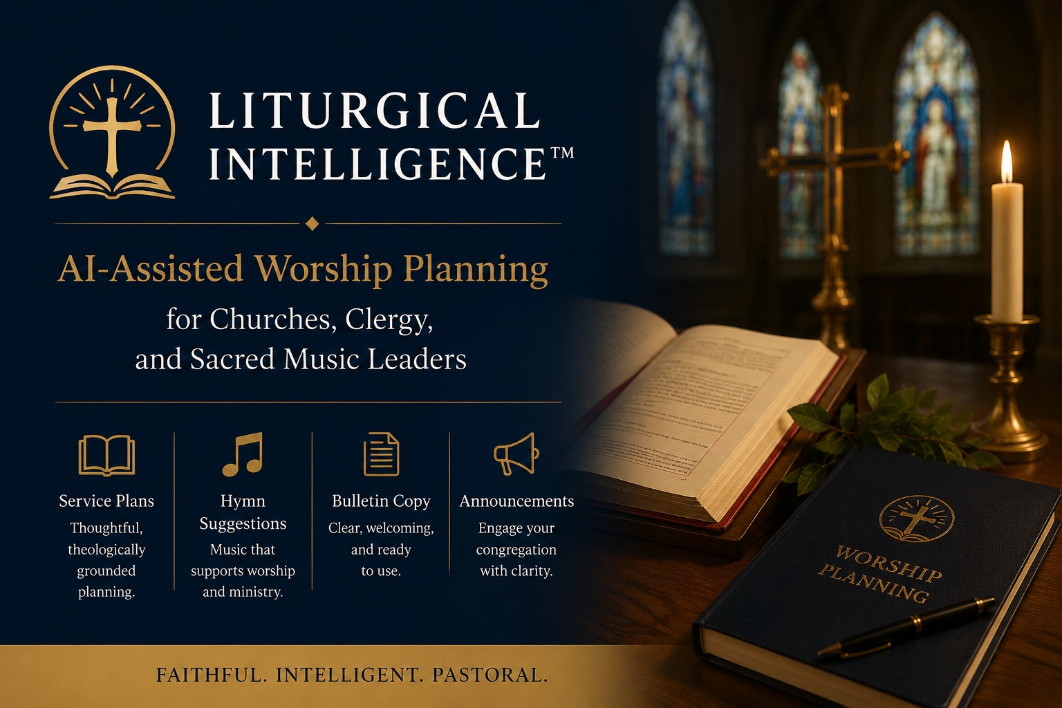 Liturgical Intelligence™ — AI-Assisted Worship Planning