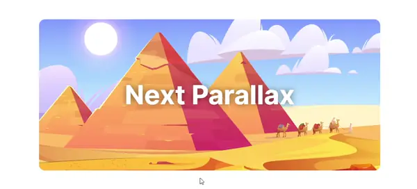 React Next Parallax Demo Image