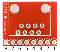 SparkFun RJ45 Breakout Pin Numbers