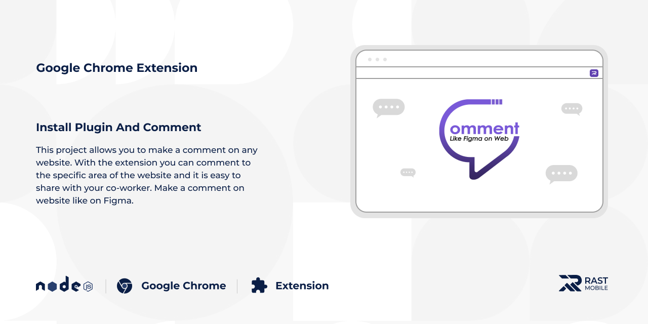 Comment like Figma on Web with Chrome Extension