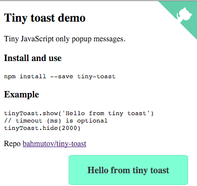 tiny toast screenshot