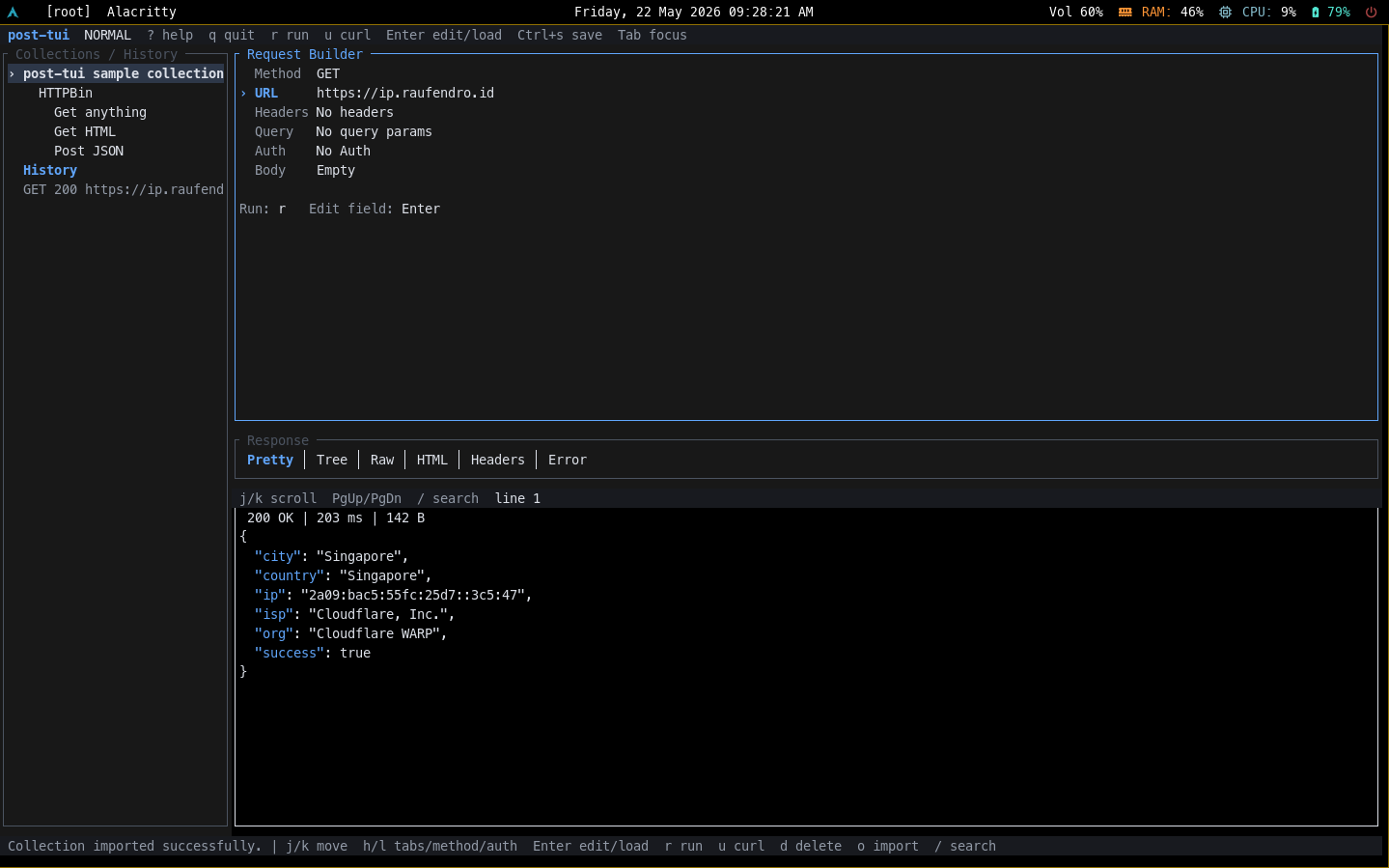 post-tui terminal interface