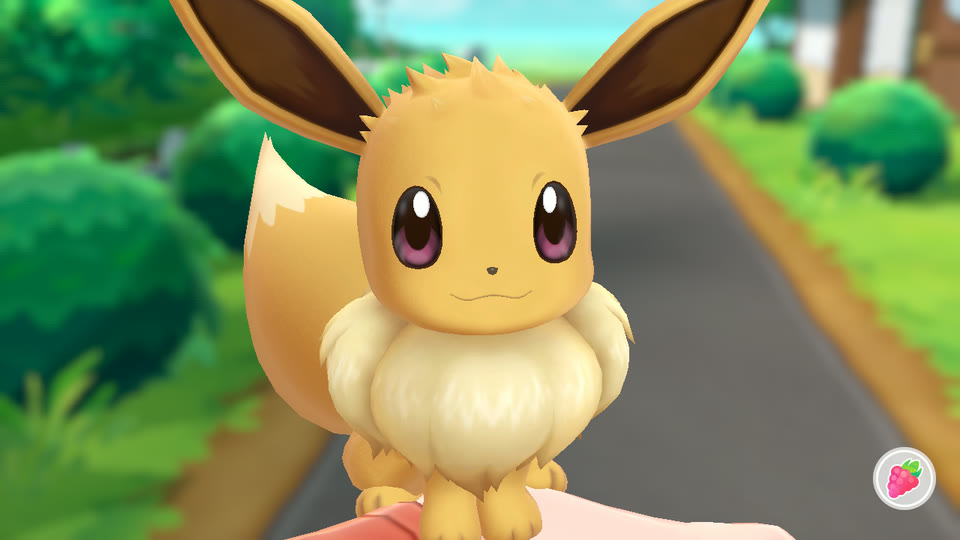 Pok&eacute;mon Let's Go Recomp intera&ccedil;&atilde;o com Eevee