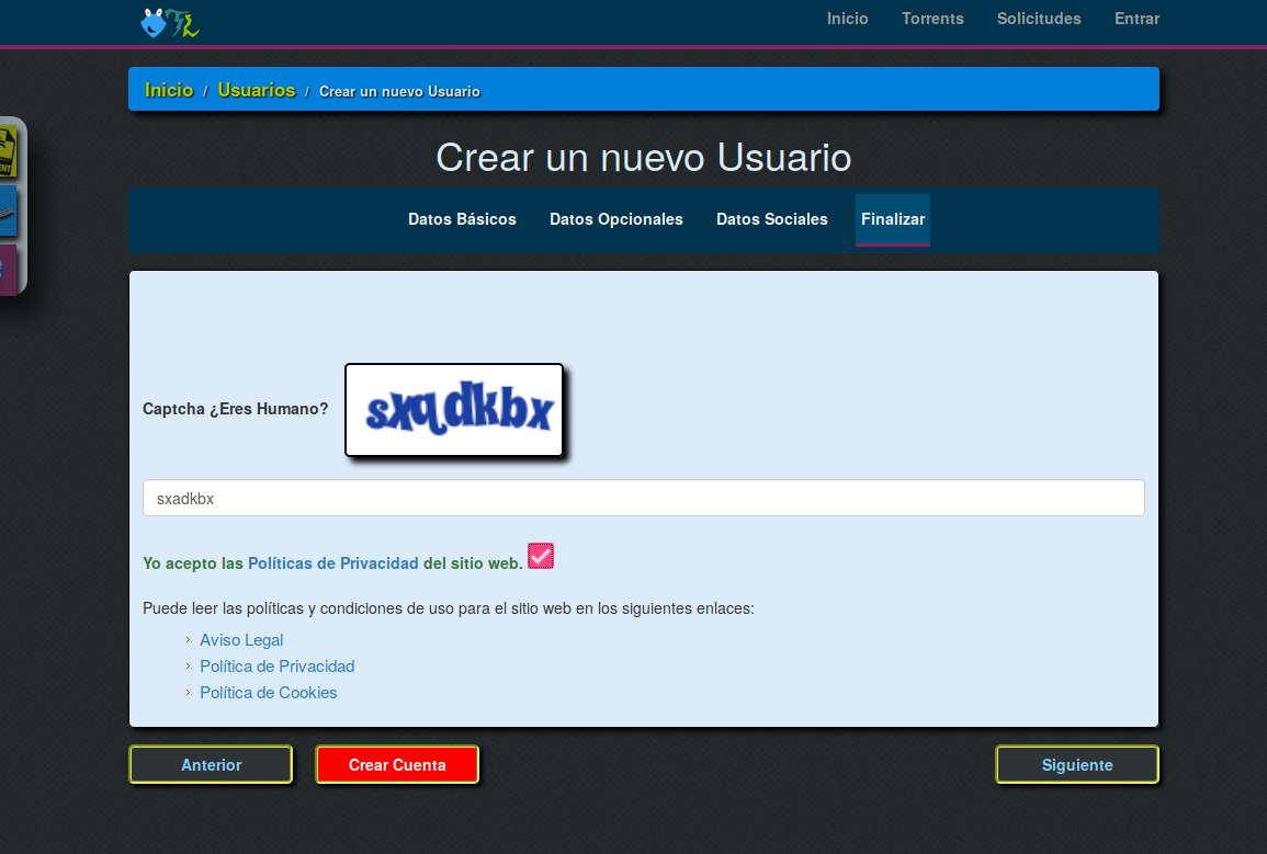 Imagen de la aplicación