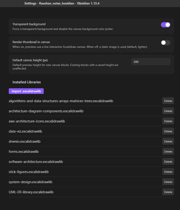 CanvasDraw Plugin Settings