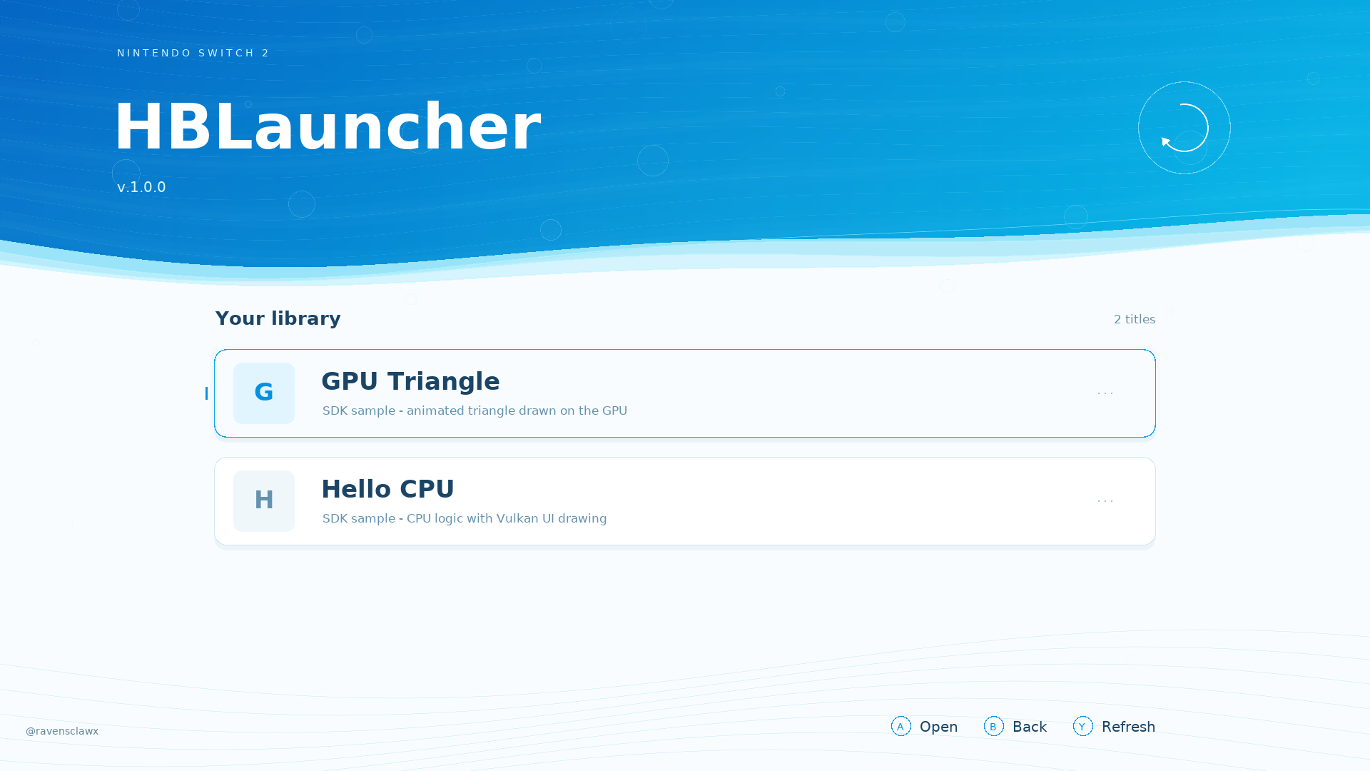 HBLauncher interface