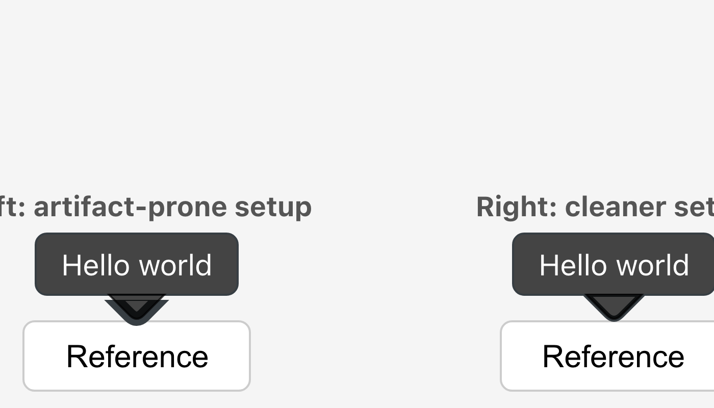 Both arrows zoomed side by side