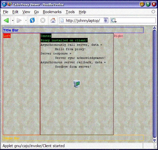 cajo generic client applet