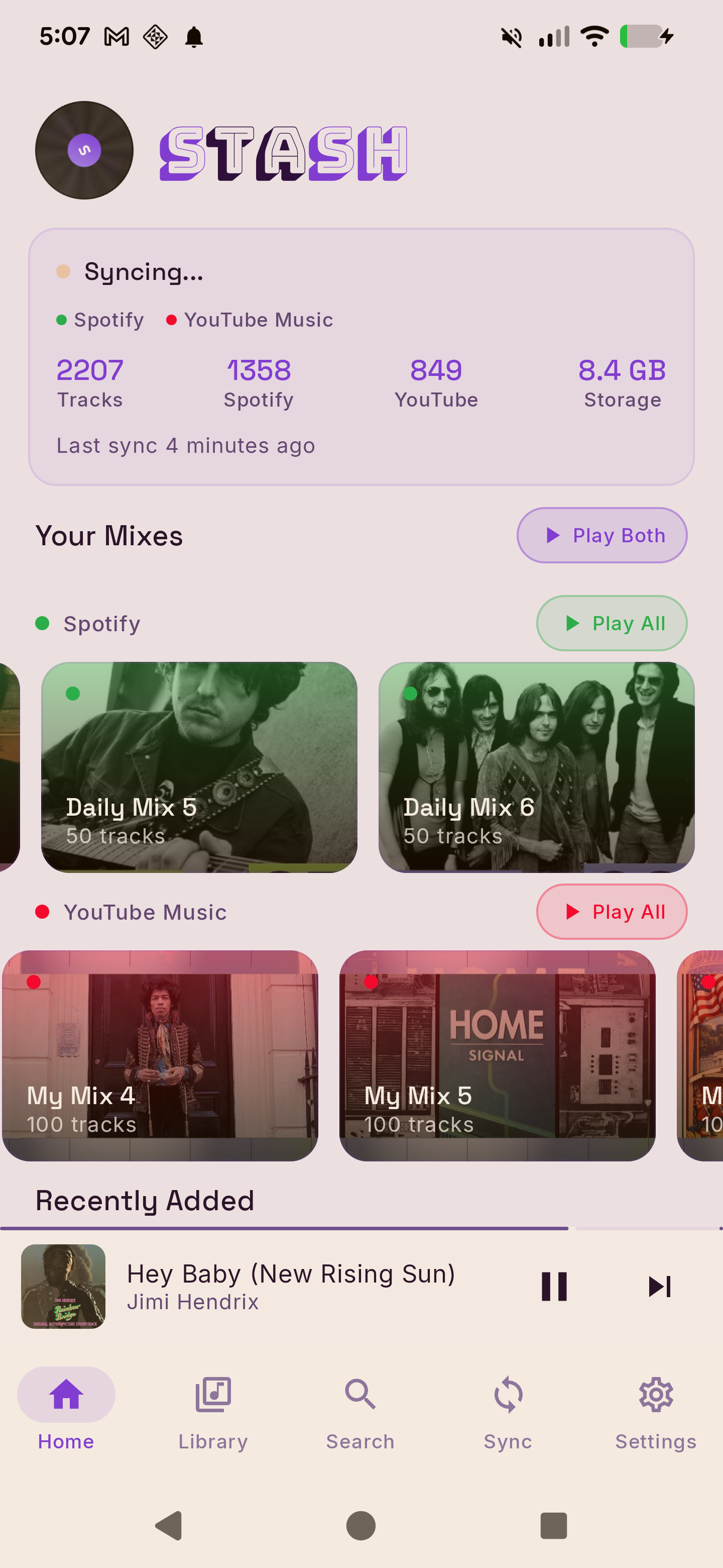 Home screen light mode