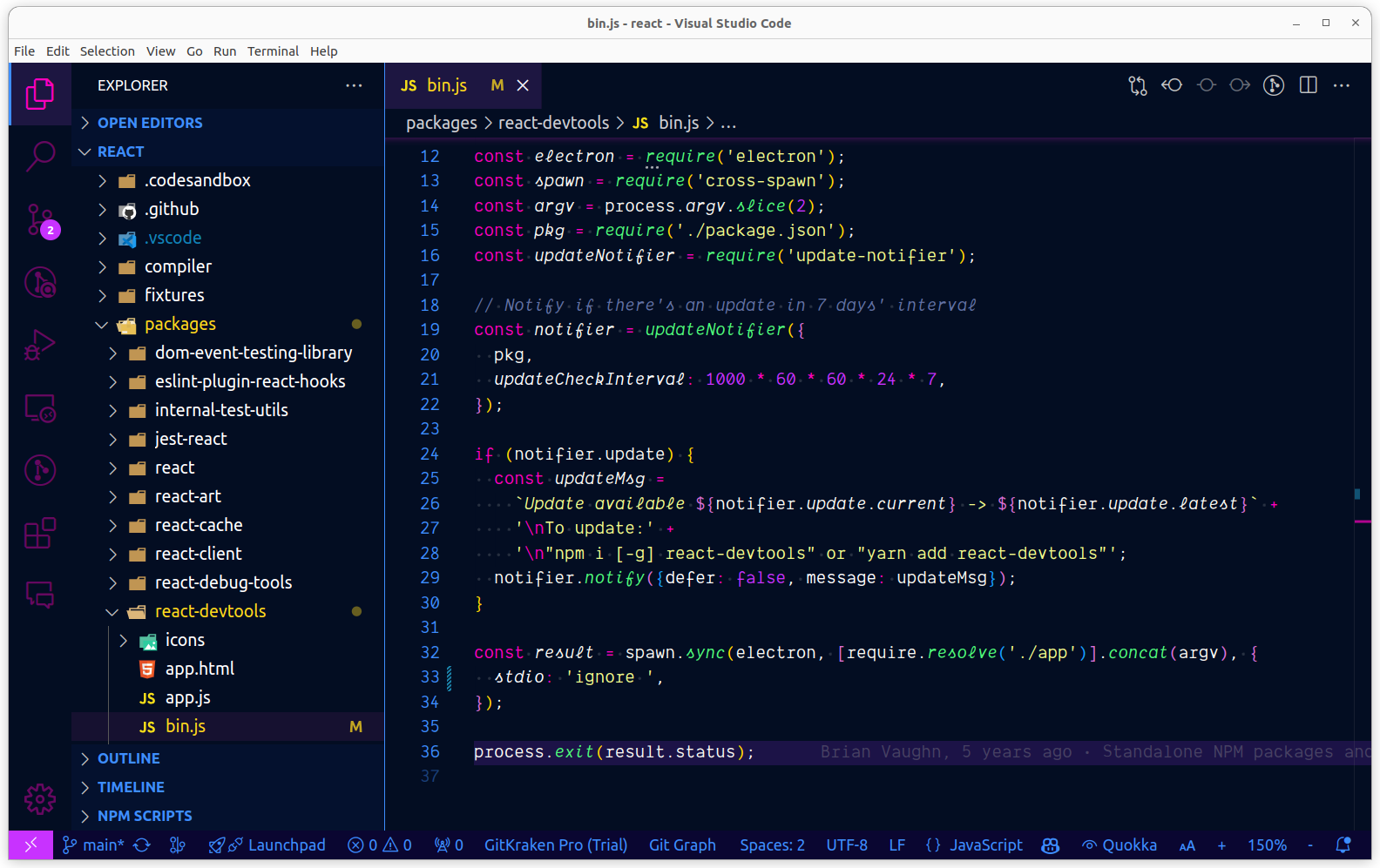 Moontallica Theme Dark Theme Screenshot JS Preview for Visual Studio Code