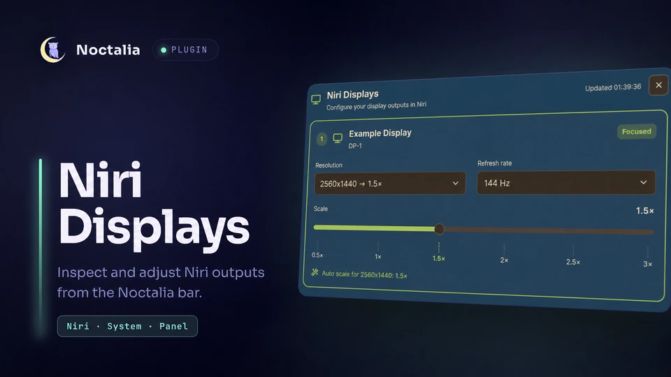 Niri Displays plugin thumbnail