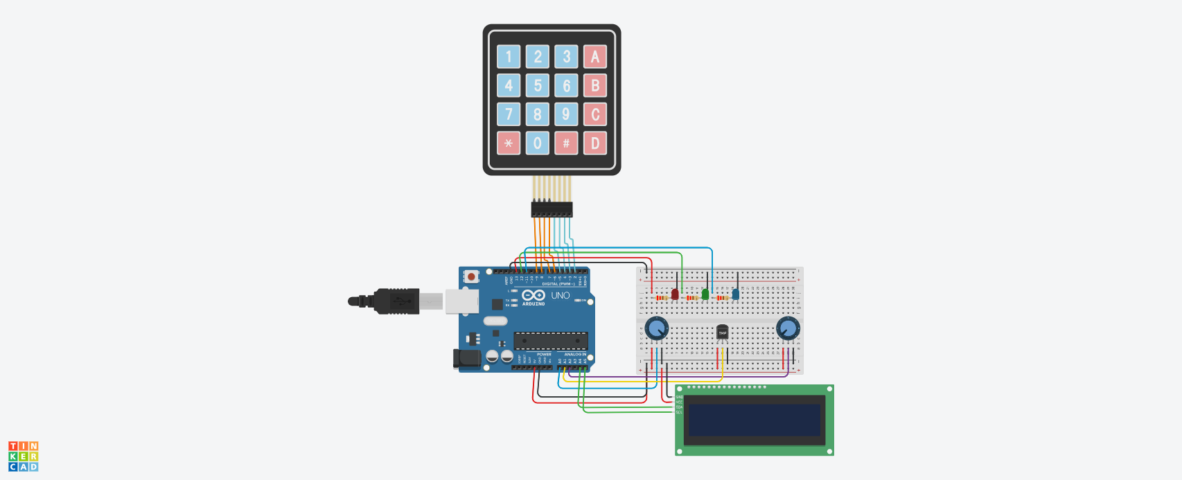Tinkercad circuit
