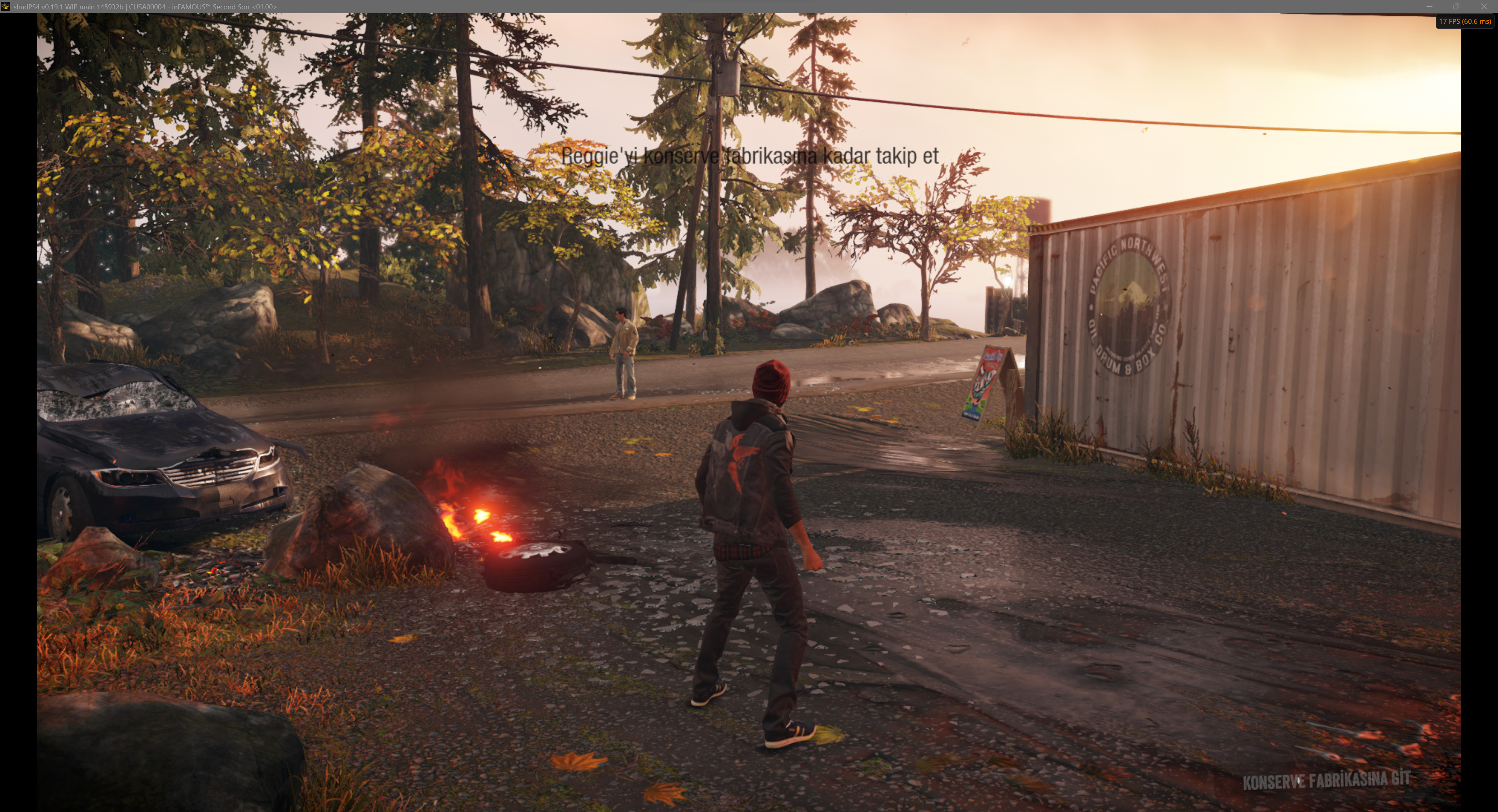 inFAMOUS Second Son no shadPS4 antes da correção gráfica do modo PS4 Pro