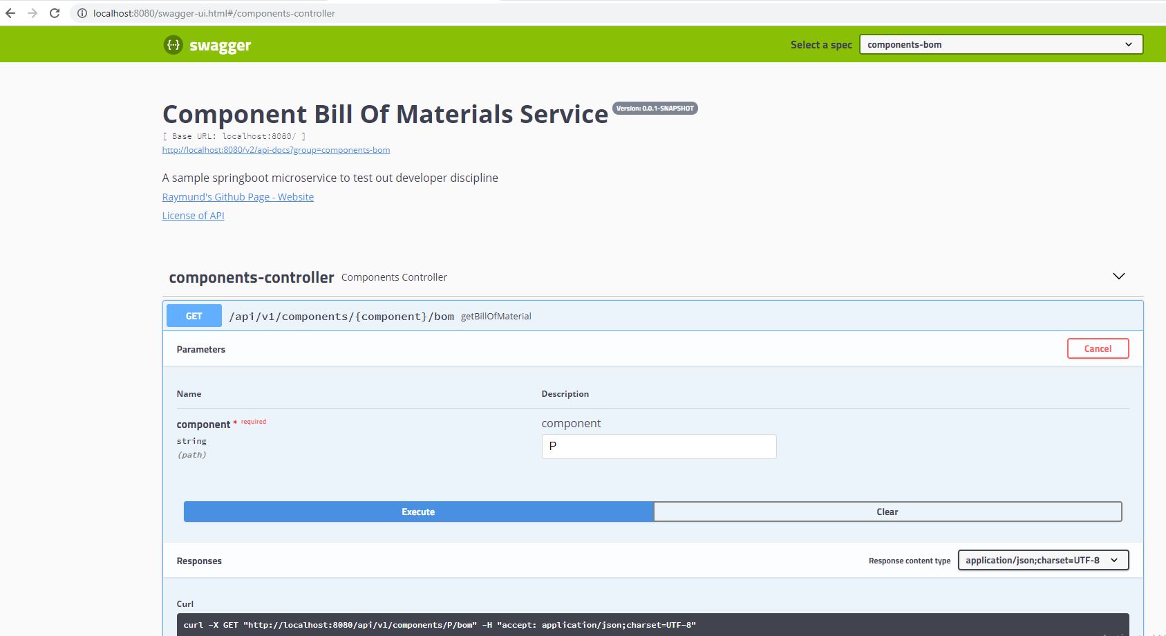 Bill of materials ms