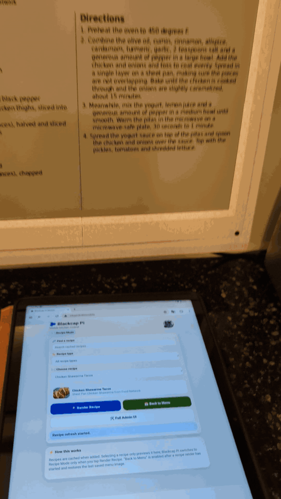 Return a display to its default content
