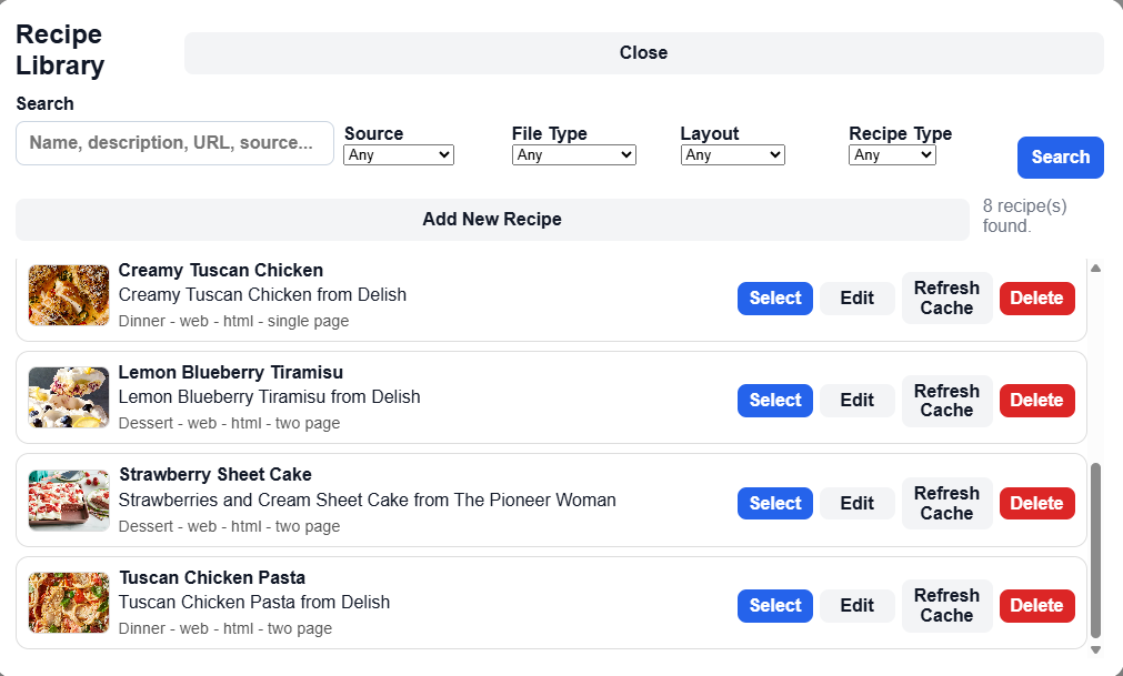 Blackcap Recipe Library