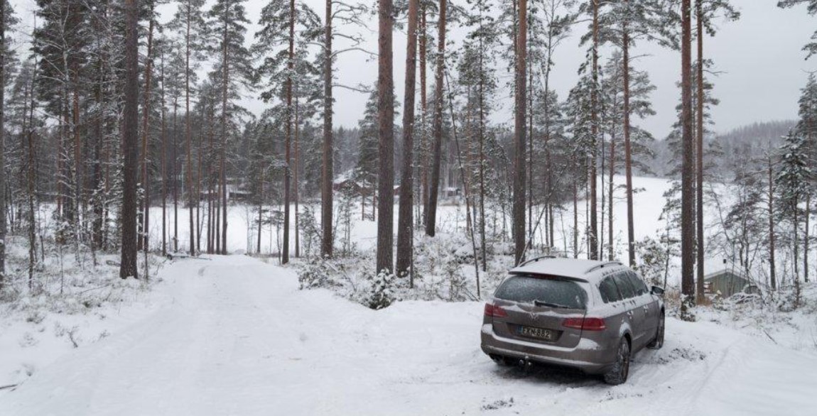 Parking place before last hill