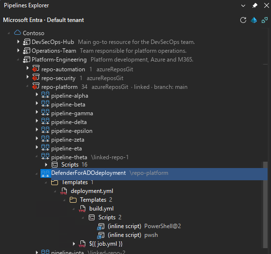 Pipelines Explorer in Visual Studio 2026