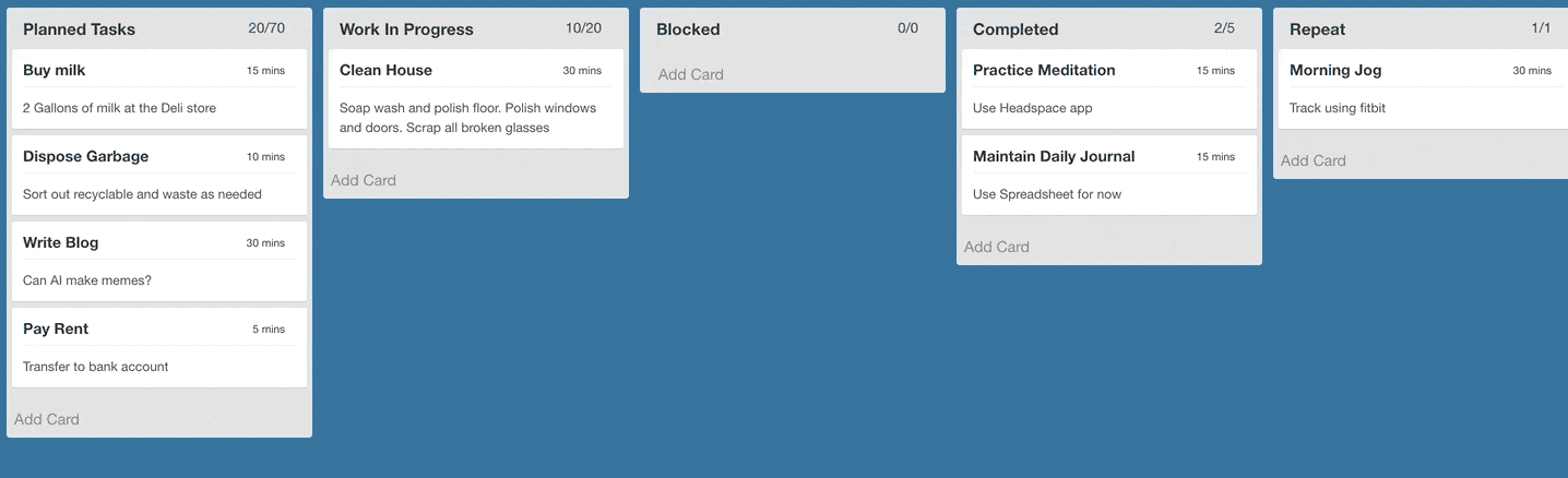 trello kanban