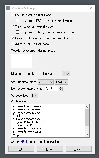 Github Rcmdnk Vim Ahk Setting File To Emulate Vim With Autohotkey