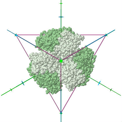 Tetrahedral symmetry of PDB:1G63