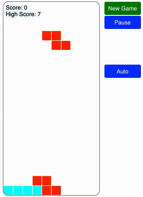 screenshot of a completed tetris game