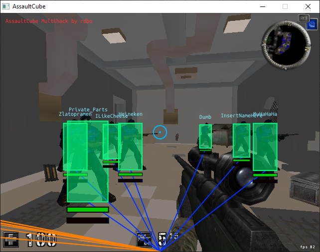 Source Code Assaultcube Hack Internal Aimbot Triggerbot Esp More Guided Hacking - roblox no scope sniping aimbot