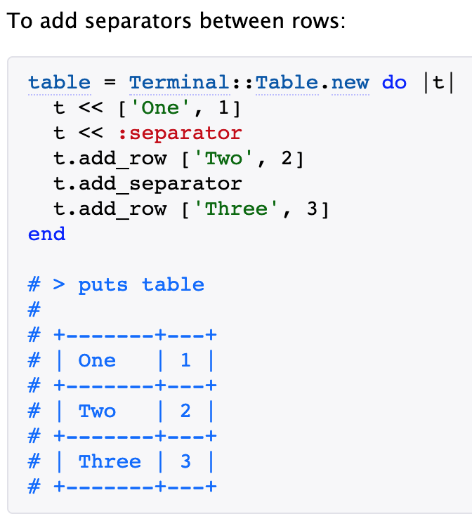 terminal table pic