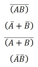 DeMorgan's Equations