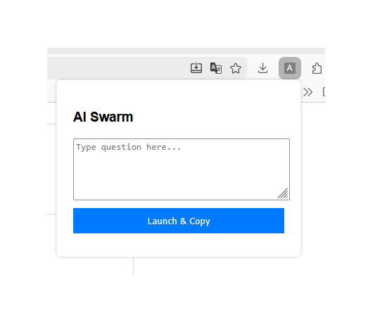 AI Swarm extension UI