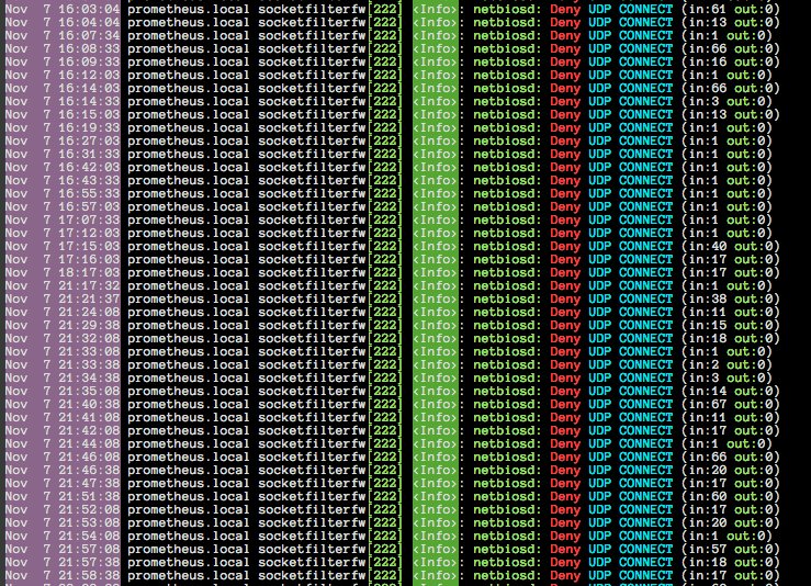 Log File Output Colorized
