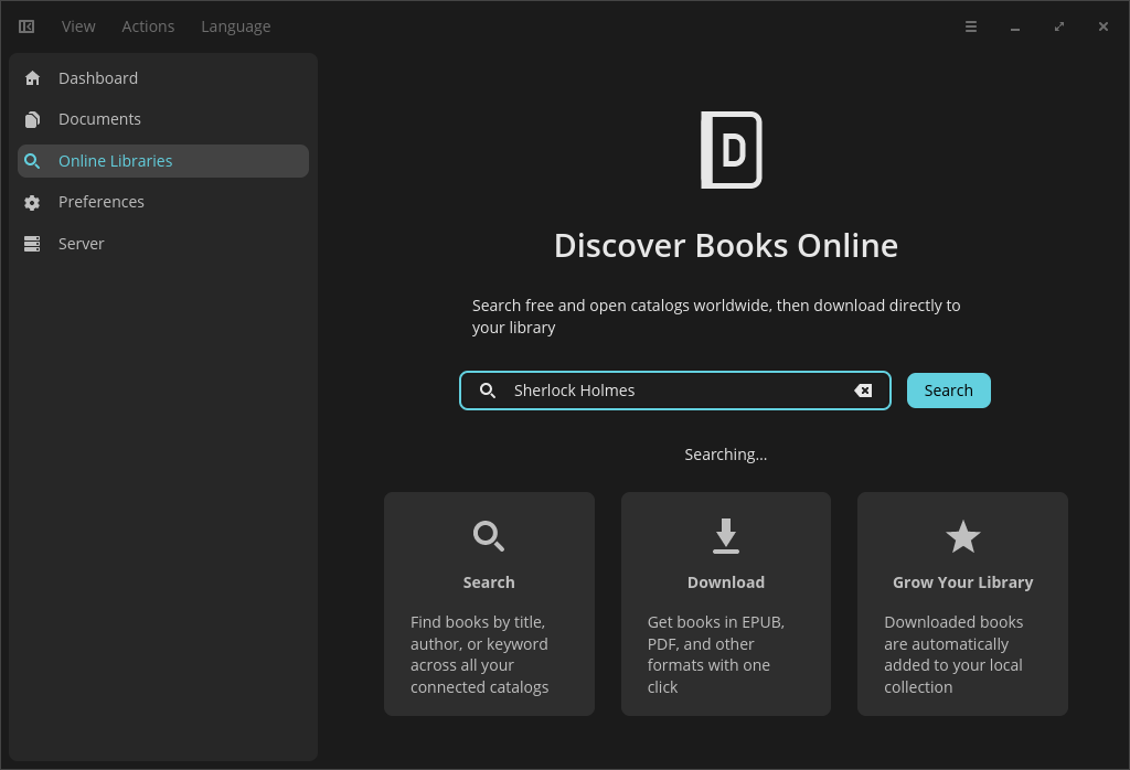 Online libraries (OPDS)