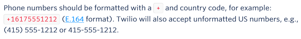 twilio-number-formats