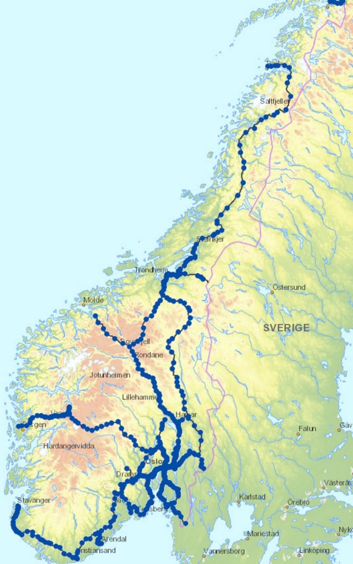 Map of Norway