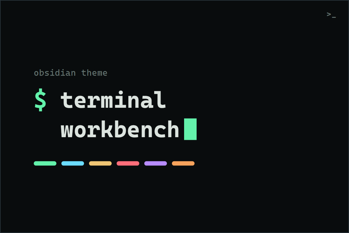 Terminal Workbench in dark mode