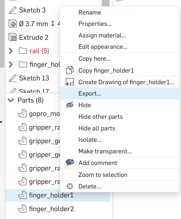 export cad