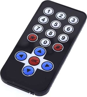 Supplied IR remote control