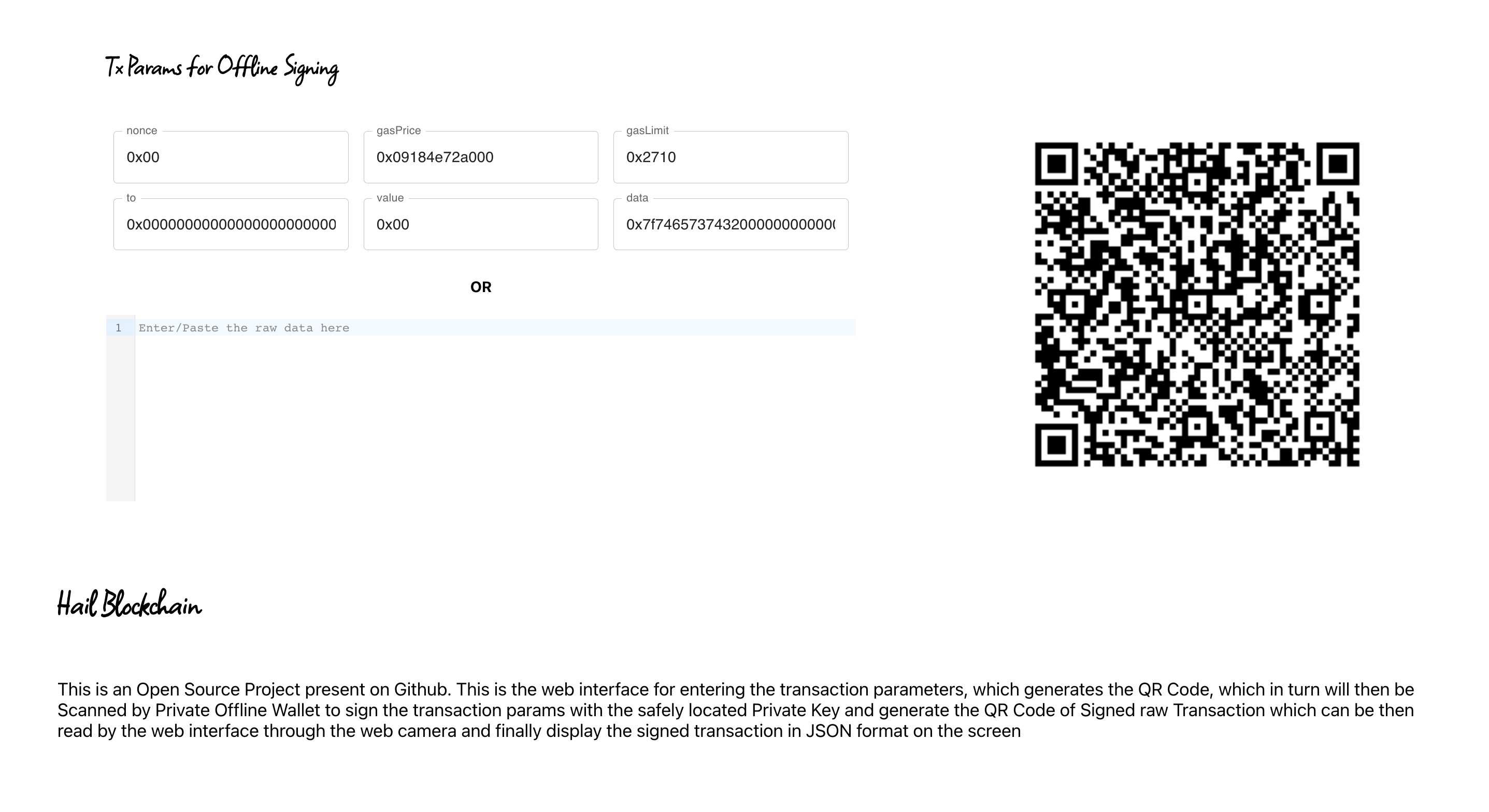 transaction-offline-signing demo