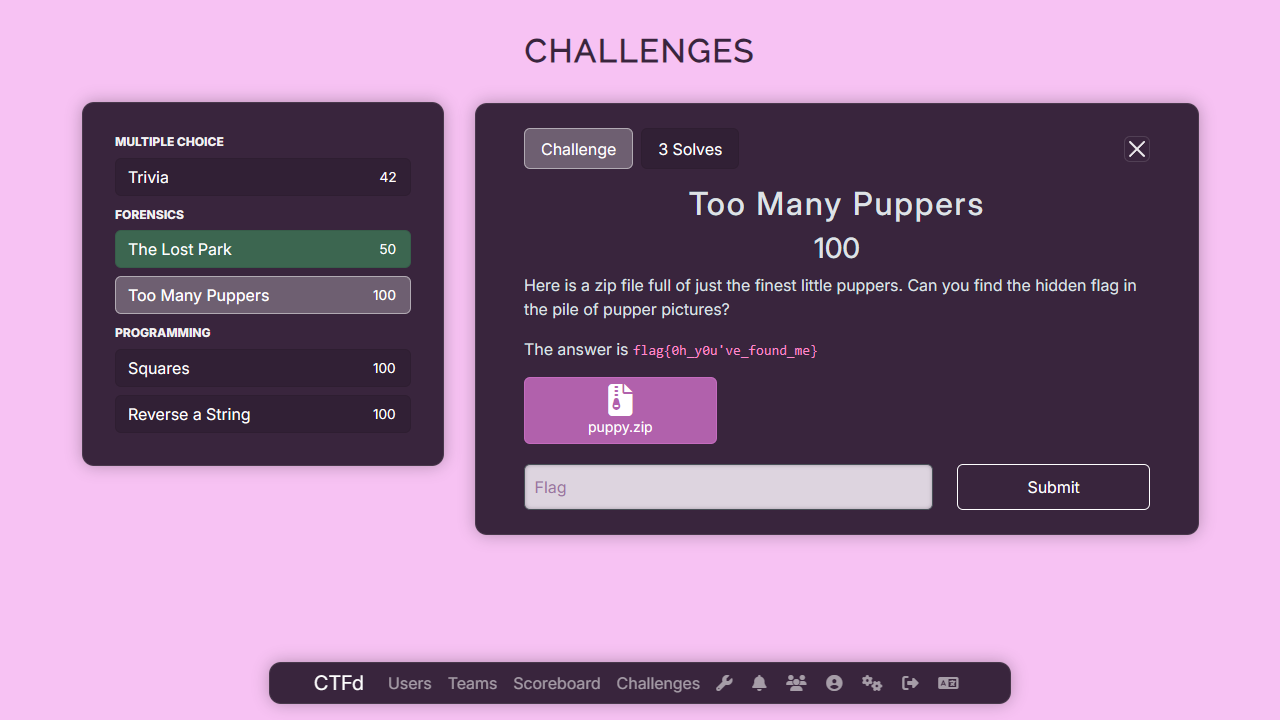 challenge open