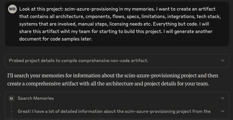 Memory Search Interface - Finding past decisions and patterns across projects