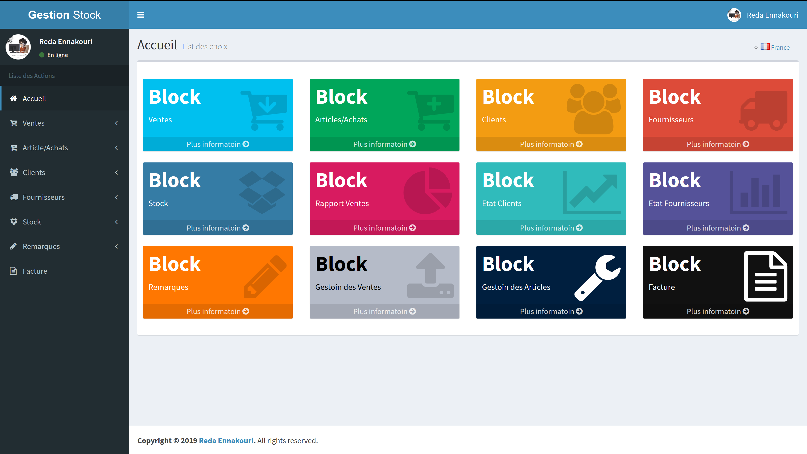 The objective of this Project is to generate Stock Management