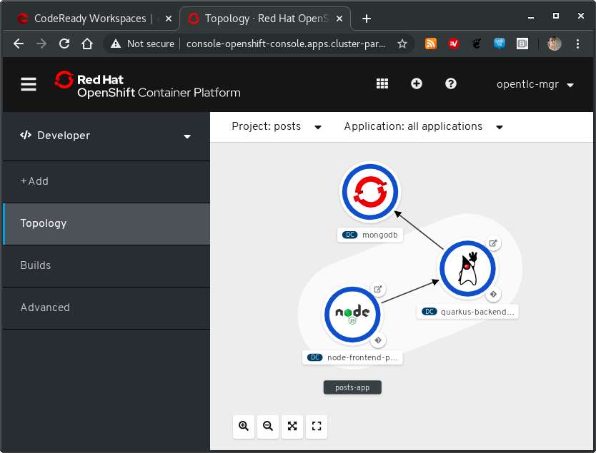 Application topology