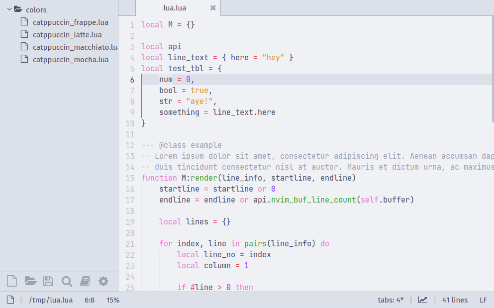 GitHub - Redlolz/lite-xl-colors-catppuccin: :cat: Smoothing pastel ...