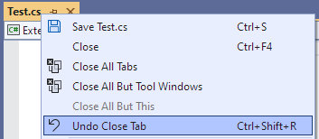 Tab Menu