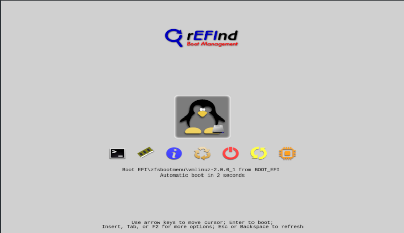 rEFInd Boot Menu Image