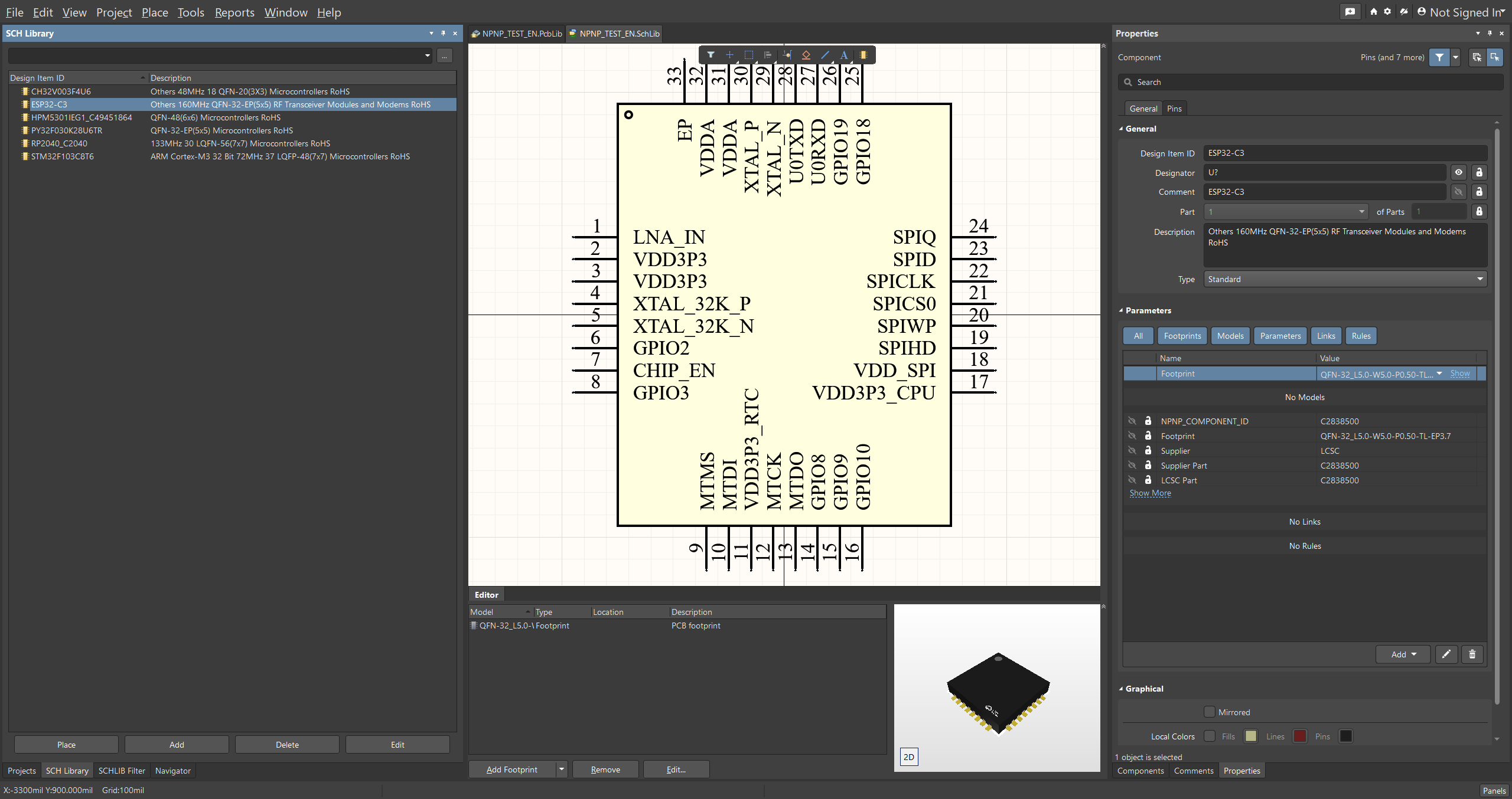 Altium SchLib 示例 2