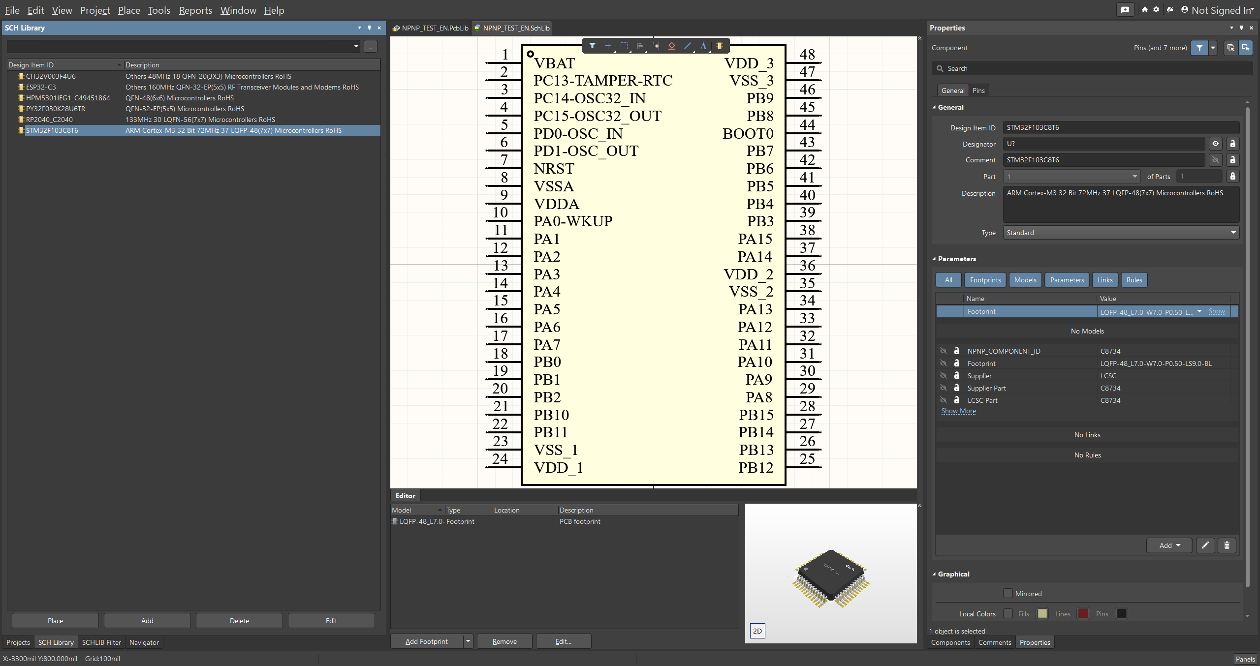 Altium SchLib 示例 6