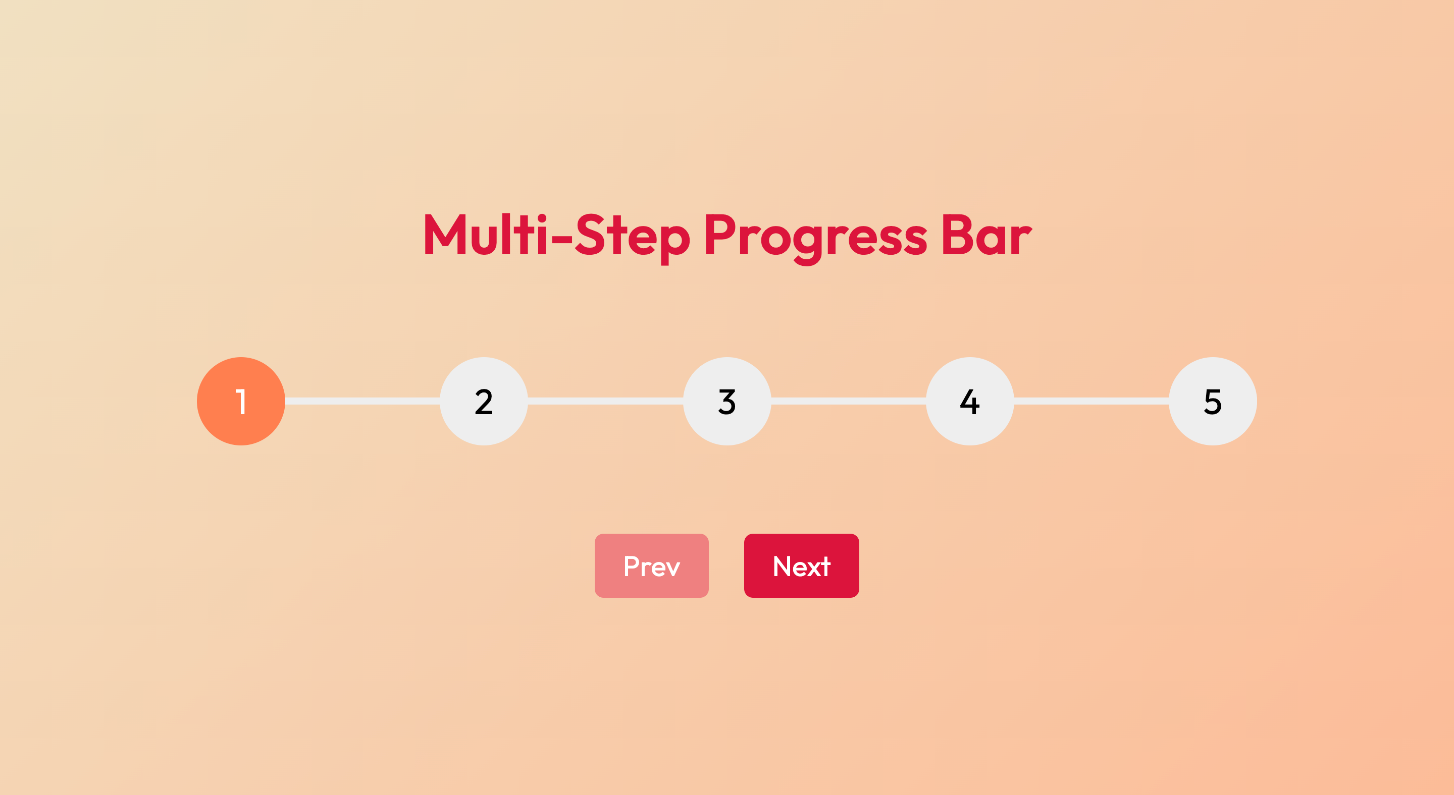 Multi-Step Progress Bar